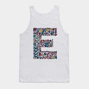 Tropical Letter E Tank Top